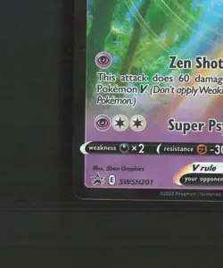 Espeon V SWSH201 Sword & Shield Black Star Promo Holo Pokemon Card LP - Image 5