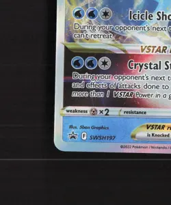 Glaceon VSTAR SWSH197 Sword & Shield Black Star Promo Holo Pokemon Card NM - Image 5