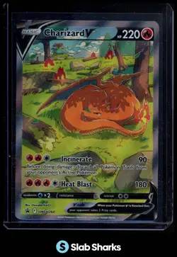 2022 POKEMON SWORD & SHIELD BLACK STAR PROMOS #SWSH260 CHARIZARD V FULL ART - Image 1
