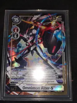 Alternate Art Omnimon Alter-S BT3-112 Full Art Holo SEC Digimon 2020 Card Game - Image 1