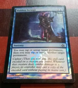 Mtg Hidden Strings Foil Played Dragon's Maze Magic Card - Image 1