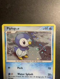 Pokemon Piplup Holo Card 93/130 Diamond and Pearl Edition MP - Image 2