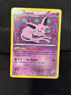 Pokemon Card 2013 ESPEON BW92 Rare Holo Black Star Promo Black & White - Image 1