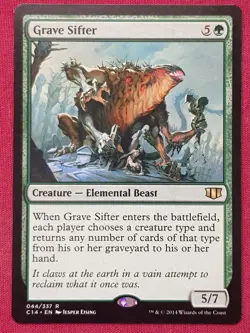 Magic The Gathering COMMANDER 2014 C14 GRAVE SIFTER green card MTG - Image 1