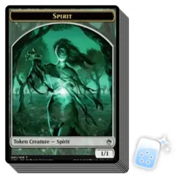 10 pcs SPIRIT TOKEN (1/15) Masters 25 Magic MTG MINT CARD - Image 1