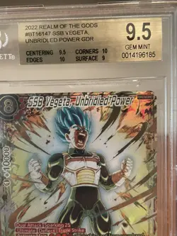 Vegeta, Unbridled Power GDR BT16-147 God Rare-Dragon Ball Card-BGS 9,5-AS PSA 10 - Image 3