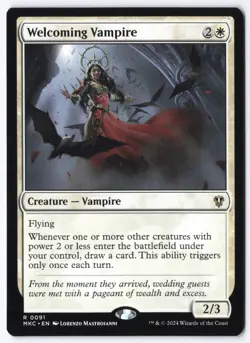 Welcoming Vampire R Commander: Murders at Karlov Manor 91 NM pack fresh edh - Image 1
