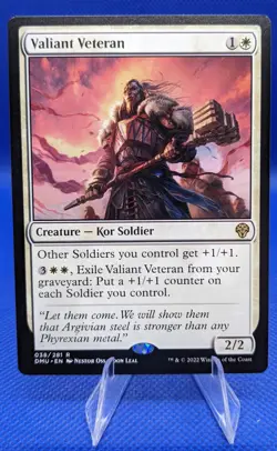 MTG Valiant Veteran Dominaria United 038/281 Regular Rare - Image 1