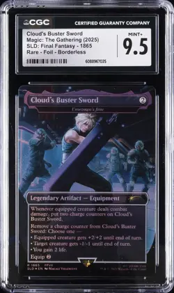 2025 MAGIC: THE GATHERING - SLD: FINAL FANTASY CLOUD'S BUSTER SWORD CGC 9.5 - Image 1