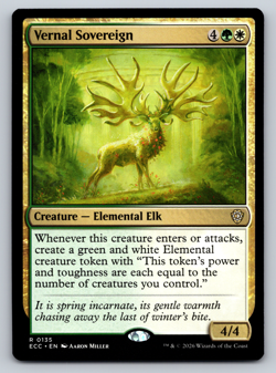 Vernal Sovereign - Commander: Lorwyn Eclipsed MTG - DOE - Image 1