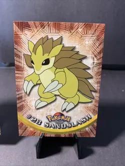 Pokemon TV Series 1 - Sandshrew # 27 Sandslash # 28 Topps Black Label NM - Image 3