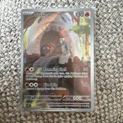 Pokemon TCG Torkoal Scarlet & Violet Twilight Masquerade Holo Card 172/167 - Image 1