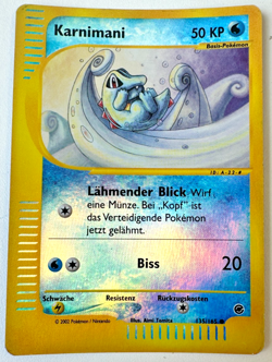 Pokemon Karte TCG Karnimani 135/165 Expedition Re Holo Rare Vintage Deutsch LP - Image 1