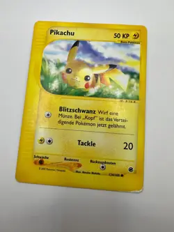Pokemon Karte TCG Pikachu 124/165 Expedition no Holo Rare Vintage Deutsch HP - Image 2
