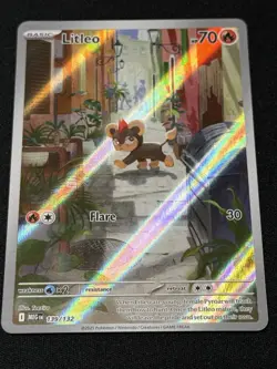 Pokemon 2025 Mega Evolution Litleo 139/132 Illustration Rare Near Mint - Image 1