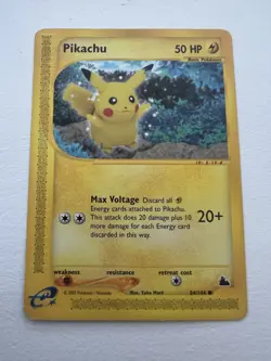Pokemon Pikachu 84/144 - Skyridge 2003 - Non Holo - EXC-LP - Image 1
