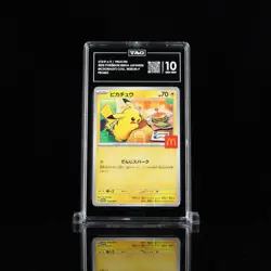 2025 Pokemon Mega Japanese McDonald's Collection Promo Pikachu TAG 10 (963) - Image 1