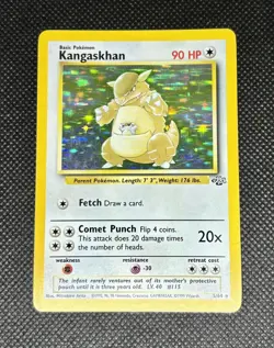 Vintage Kangaskhan Holo Lot MP- Jungle Japanese and English Pokemon Card Rare* - Image 5