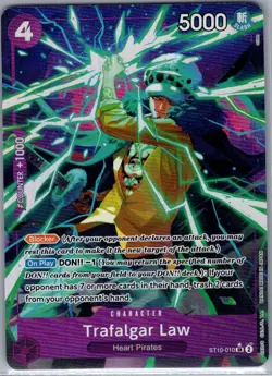 Trafalgar Law (Alt Art) ST10-010 English PRB01 - One Piece Card - NM - Image 1