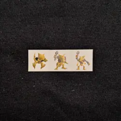 Pokemon Stadium 2 3D Model Tiny Sticker Appendix Seal Japanese Gold Silver - Image 2