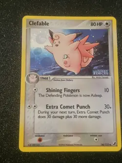 Pokemon EX Unseen Forces Clefable Reverse Holo Card 36/115 NM Condition Stamped - Image 1