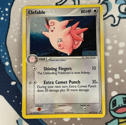 Clefable 36/115 Reverse Holo EX Unseen Forces Stamped Pokemon Card 2005 CREASED - Image 1