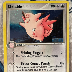 Clefable 36/115 Reverse Holo EX Unseen Forces Stamped Pokemon Card 2005 CREASED - Image 2