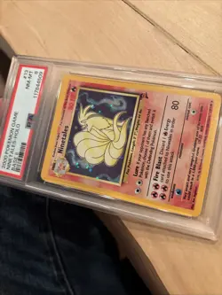 PSA 8 NEAR MINT NINETALES 2000 POKEMON BASE SET 2 #13 HOLO WOTC - Image 4