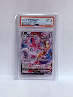 SYLVEON VMAX PSA 10 2022 POKEMON SWSH BRILLIANT STARS #TG15/TG30 FA FULL ART 050 - Image 1
