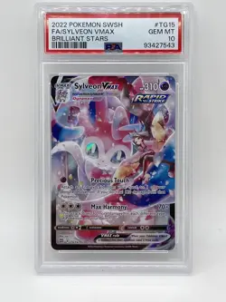 Sylveon VMAX PSA 10 Gem Mint 💎 TG15/TG30 Pokemon Brilliant Stars Full Art - Image 3