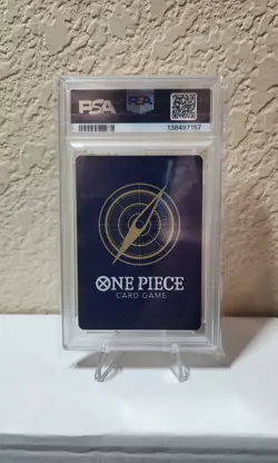 2025 ONE PIECE OP07-073 BANDAI CARD FEST 25-26 MONKEY D LUFFY AFRO PROMO PSA 10 - Image 2