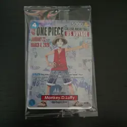 One Piece Monkey D. Luffy College US Voyage MANGA Promo Card P-055 SEALED - Image 1