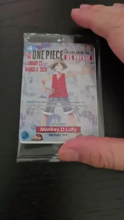 One Piece Monkey D. Luffy College US Voyage MANGA Promo Card P-055 SEALED - Image 2