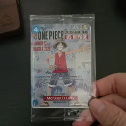 One Piece Monkey D. Luffy College US Voyage MANGA Promo Card P-055 SEALED - Image 4