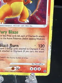 Pokemon TCG Secret Wonders Charizard 3/132 Reverse Holo Rare Card 2007 - Image 4