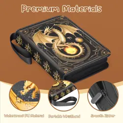 Card Binder 9 Pocket Collectible Trading Cards Storage with 50 Removable Slee... - Image 4