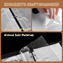 Card Binder 9 Pocket Collectible Trading Cards Storage with 50 Removable Slee... - Image 5