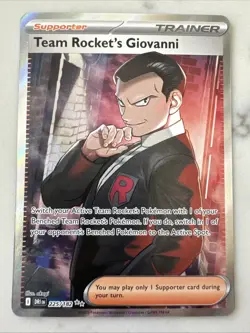 Pokemon TCG Team Rockets Giovanni Destined Rivals Card 225/182 - Near Mint - Image 1