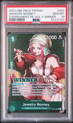 One Piece Card PSA10 Jewelry Bonney ST02-007 2023 English - Image 1