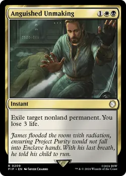 MTG Anguished Unmaking [Fallout] Near Mint Magic - Image 1
