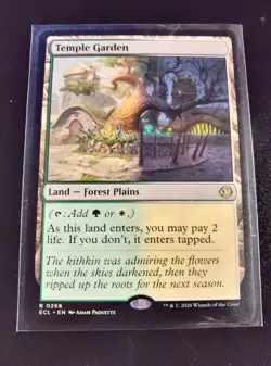 MTG - Temple Garden - 0268 - Rare - Lorwyn Eclipsed - Image 1