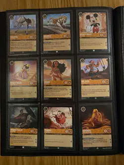 Disney Lorcana TCG The First Chapter Complete Non-Foil Set 204/204 NM/M - Binder - Image 2