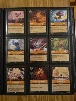 Disney Lorcana TCG The First Chapter Complete Non-Foil Set 204/204 NM/M - Binder - Image 3