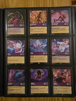 Disney Lorcana TCG The First Chapter Complete Non-Foil Set 204/204 NM/M - Binder - Image 5
