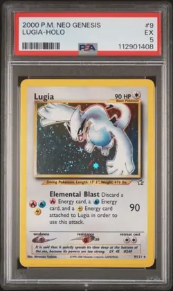2000 POKEMON NEO GENESIS #9 LUGIA-HOLO PSA 5 - Image 1