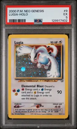 2000 POKEMON NEO GENESIS #9 LUGIA-HOLO PSA 5 - Image 1