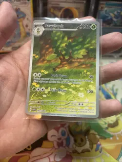 Pokemon Sawsbuck Illustration Rare 092/086 White Flare NM Near Mint - Image 4