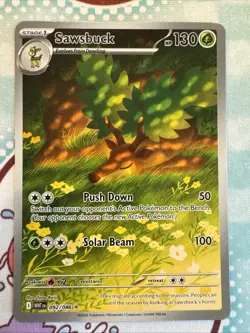 Sawsbuck 092/086 Sv: White Flare Holo Pokemon TCG Near Mint NM Illustration - Image 1