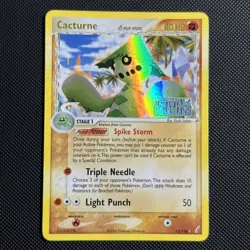 Cacturne 15/100 Reverse Holo EX Crystal Guardians Pokemon Card LP - Image 1