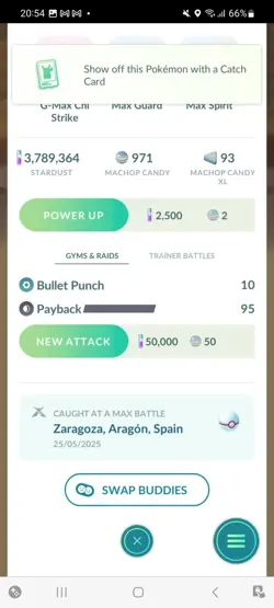 Pokemon Go Shiny Machamp ( Gigantamax ) - Image 2